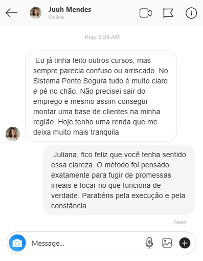 Depoimento Juliana